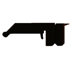 Afsluit- eindplaatzwart polyamide 66 h:139mm b:54mm VVE=10