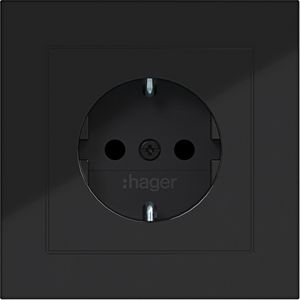 SCHUKO-wandcontactdoos met afdekking Safety Plus steekkl. A.
