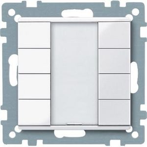 Impulsdrukker 4-voudig plus Actief wit Systeem M KNX