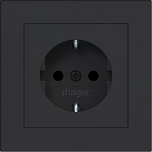 SCHUKO-wandcontactdoos met afdekking Safety Plus steekkl. A.