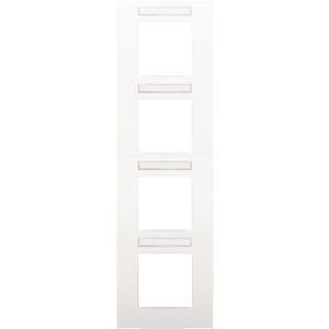4-voudig afdekplaat hoh 71mm VERT Intense white