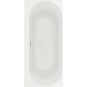 Rechthoekig bad Loop & Friends Duo 180x80cm Stone White UBA180LOF2V-RW