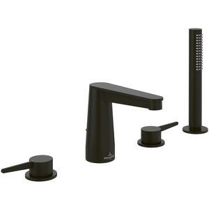 Viergats bandrandkraan Conum Matt Black