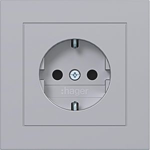 SCHUKO-wandcontactdoos met afdekking Safety Plus steekkl. A.