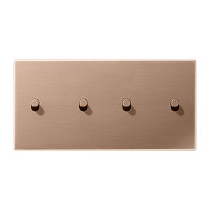 Afdek.LS1912 brons hor.2+2 hevel cyl.