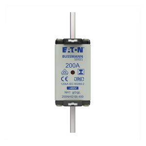Zekering laagsp. 200A AC 400V NH1 gL/gG dubbele meld VVE=3