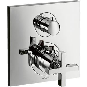 AXOR Citterio inb therm+stop-+omstelkraan+kruisgrepen chroom