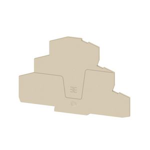 Eindplaatklemmen d. beige 118.5mm 2.1mm VVE=20