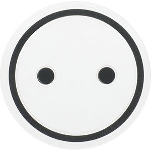 Voelbaar transparant symbool wandcontactdoos kd SI (2144 ST)