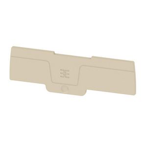 Eindplaatklemmen d. beige 95mm 2.1mm V-0 VVE=50