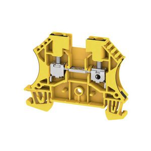 Doorvoerklem zwart/geel 4mm² 32 VVE=100