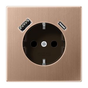 Wcd + lader LS brons USB A+C