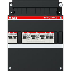 Groepenkast 3 groepen achter 2x30mA + F 1-fase
