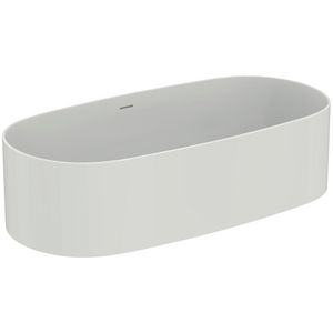 vrijstaand duobad 1738x850x495mm van solid surface slk white