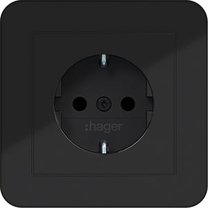 SCHUKO-wandcontactdoos met afdekking Safety Plus steekkl. C.