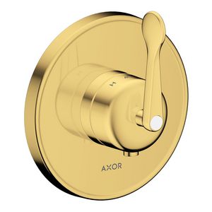 AXOR Archivio afbouwdeel inbouwthermostaat met rechte greep Polished Gold Optic