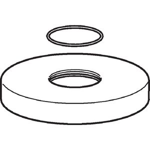 Afdekrozet compleet D135mm