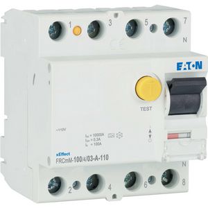 Aardlekschakelaar digi RCCB FRCMM 100A 4-polig 300mA 10kAA 110V