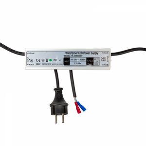 Voeding LED 24V 100W IP67 DC stekker