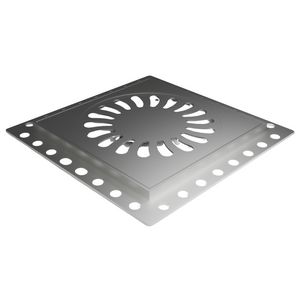 Renovatieput 196x196mm RVS inbouwdiepte 8mm excl. reukafsluiter