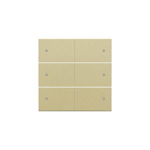 Afwerkingsset 6-voudige pot.vrij knop 24V Led gold