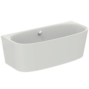 Dea duobad halfvrij 180x80cm voor vulling bad via overl. wit