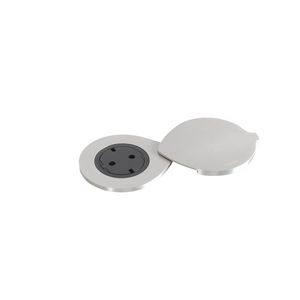 Wandcontactdoos Deksel ALU+ stekker+snoer L2m. Disq60