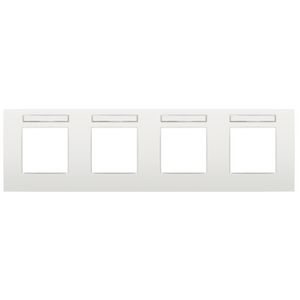 4-voudig afdekplaat hoh 71mm HOR Intense white