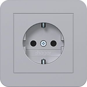 SCHUKO-wandcontactdoos met afdekking Safety Plus steekkl. C.