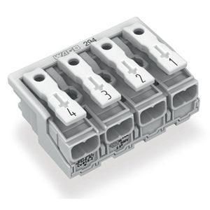 Kroonklem Drukknop extern z. PE-contact wit 294-4044 VVE=500