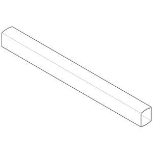 Houder 20x25x256mm chr