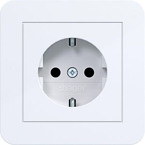 SCHUKO-wandcontactdoos met afdekking Safety Plus steekkl. C.