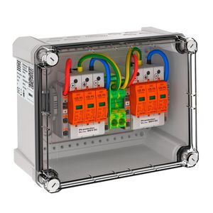 Fotovoltaische DC Stringbox 2x1 PV 2 WR-MPP 900V DC lichtgr.