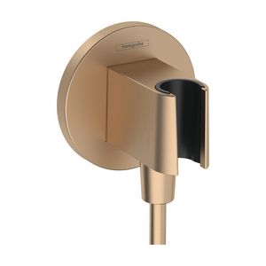 Fixfit Porter S handdouchehouder incl. muuraanslbocht brushed bronze