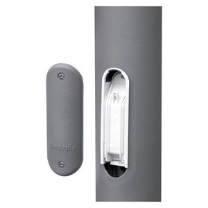 Geverfde kegelvormige paal h = 8,8 m - grafiet grijs