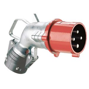 Hoek contactstop 400V 32A 4-polig IP44 metaal Hypra