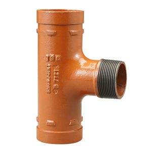 T-stuk Shurjoint 7121F 76,1x2"bu.x76,1mm oranje