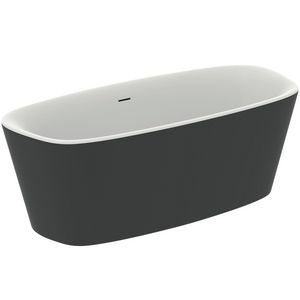 Dea duobad vrijstaand 170x75cm matt white/black