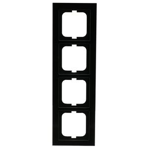 Afdekraam 4v ax-glas zwart (1724-245)