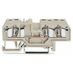 3-draads rijgklem 4mm² Ex e II li.grijs 281-993 VVE=50