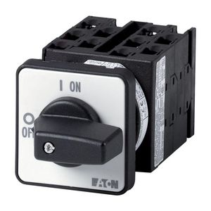 Omschakelaar 9 cont. 20A frontplaat:2-0-1 60gr. vast inbouw