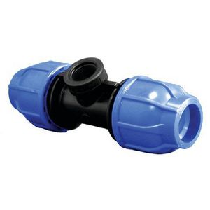 T-koppeling verlopend PP tyleen klem 20x3/4"bi.x20mm PN16