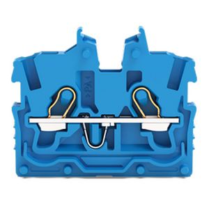 2-draads MINI-rijgklem bedieningsopening 1mm² blauw 2050-324 VVE=100