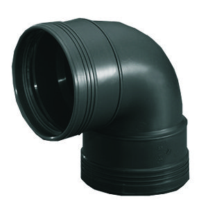 Wafix PP manchet bocht 88° 90mm zwart
