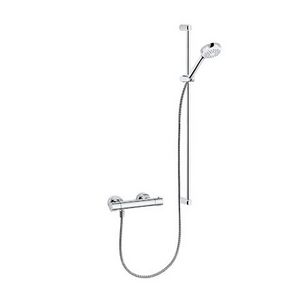 Basic logo 1s shower duo 90cm chroom