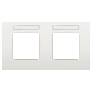 2-voudige afdekplaat hoh 71mm HOR Intense white