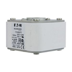 Zekering hoge snelheid 1250A AC 690V 200kA 3 aR IEC UL VVE=3