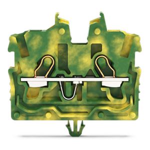 2-draads MINI-rijgklem bedieningsopening 1mm² groen/geel 2050-317 VVE=100