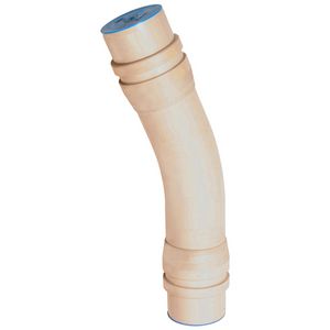 PVC bocht 22° 160mm PN10 2LB3 creme