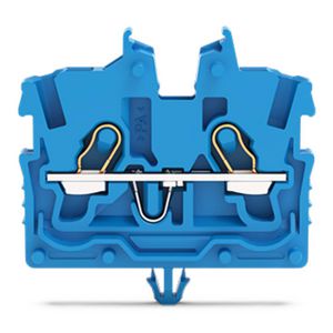 2-draads MINI-rijgklem bedieningsopening 1mm² blauw 2050-314 VVE=100